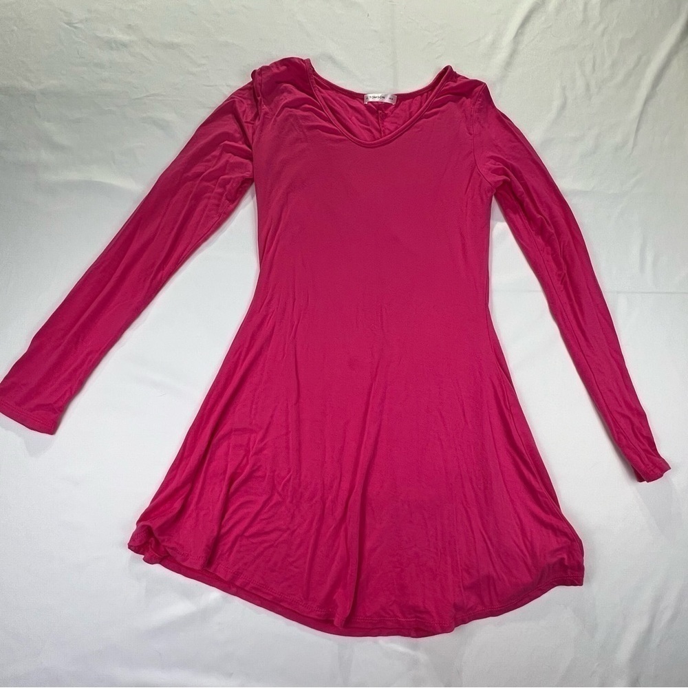 Women’s Hot Pink Skater A-Line Dress - Medium